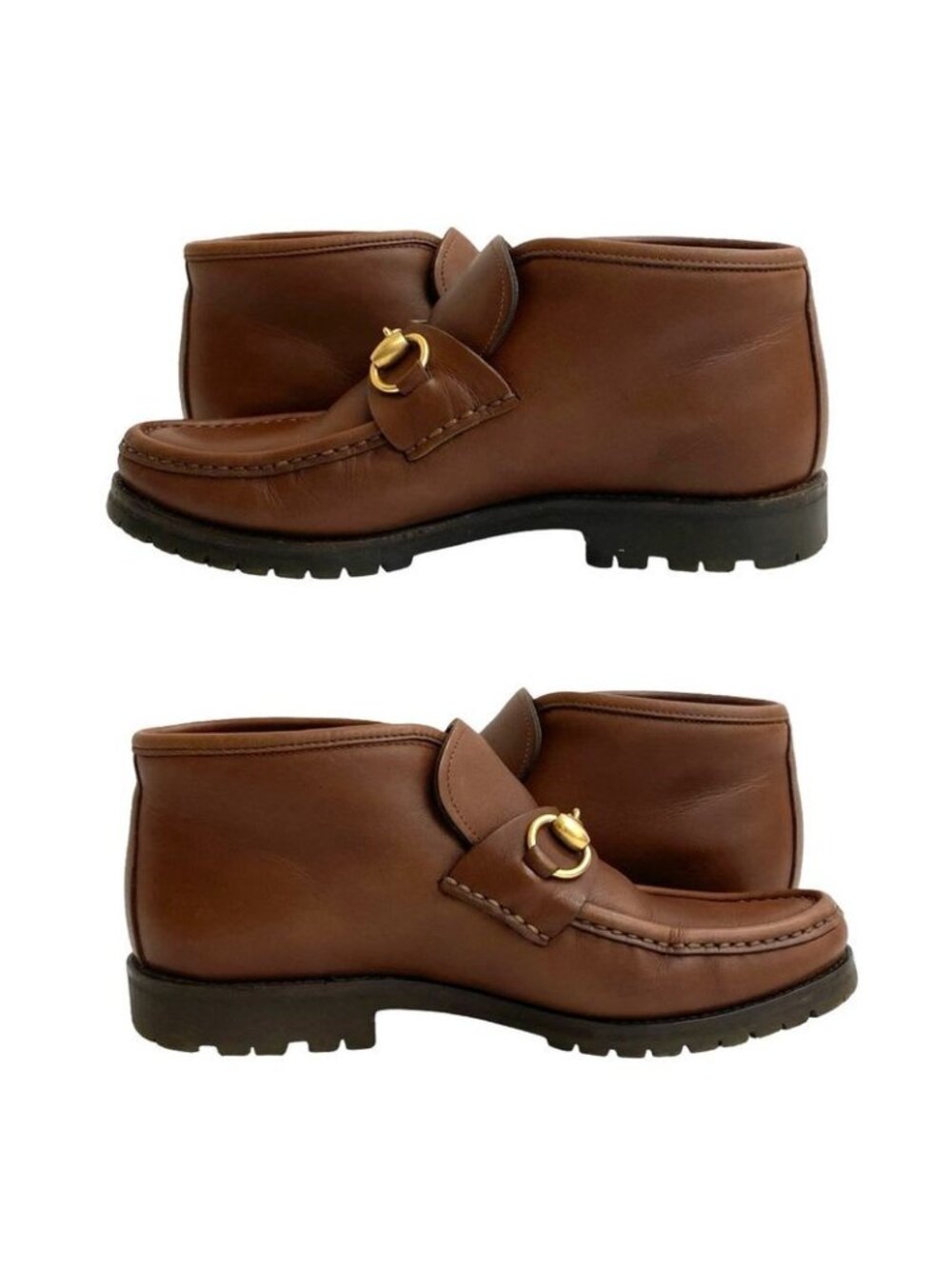 Gucci Horsebit Hardware Leather Short Boots Shoes 36 1 2 Size - Picture 2 of 6
